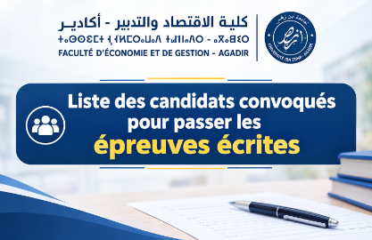Liste des candidats convoqués